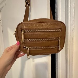Rebecca Minkoff brown camel fannypack